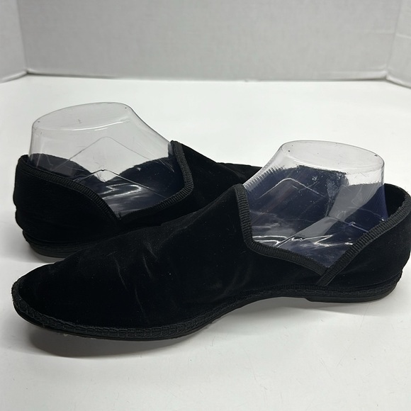 The Row Friulane Ventian Velvet D'Orsay Ballet Flats Shoes Black Size 40 US 10 - Picture 7 of 11